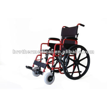 Multifunction Steel Wheelchair with Mag Rear Wheel